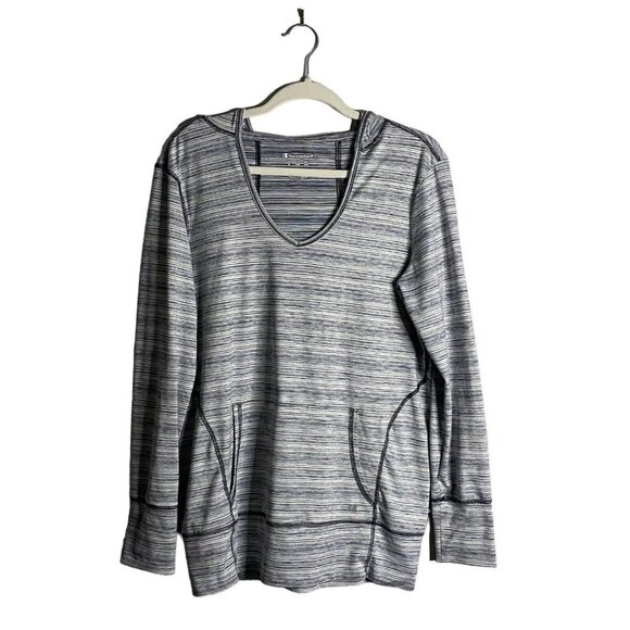 Champion Tops - Champion Women's Blue Performance Wear Hoodie